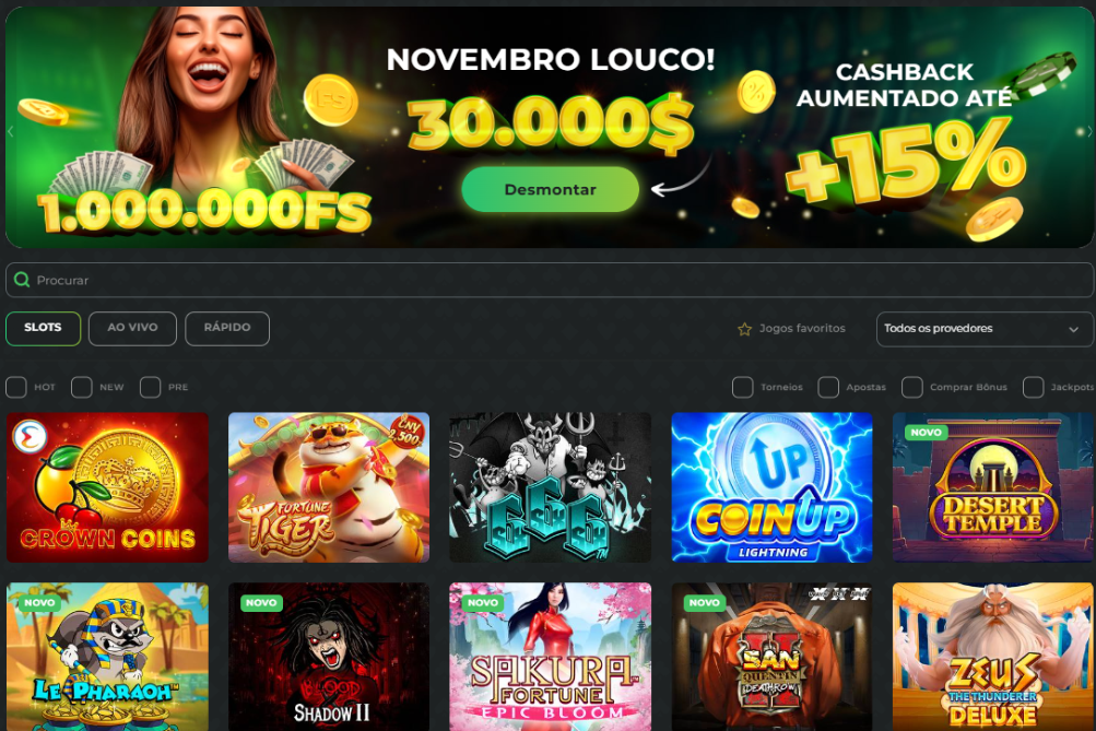 Visão geral cassino